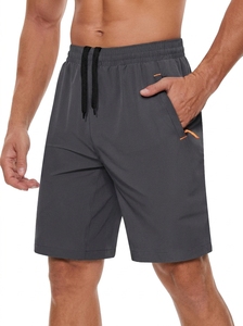 Pantalones Cortos Deportivos PASUXI para Hombre, Transpirables, Antiarrugas, de Cintura Media, para Correr, Fitness y Deportes - Product Image 4