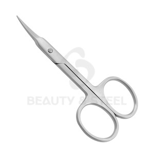 Professional Curved Cuticle Scissors with Needle-Sharp Tips and <b>Sandblasted</b> Matte Finish for Precision Care - Product Image 1