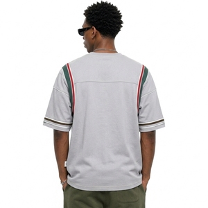 T-shirt Col Rond Uni Personnalisable en Polyester/Coton Tricoté Lourd de Haute Qualité, Écologique, Séchage Rapide, Respirant, Anti-Plis - Product Image 3