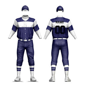 Uniforme de Béisbol Estampado Cómodo, Talla Grande, Color Personalizado, Tela 100% Poliéster, Transpirable, de Secado Rápido, Antibacterial - Product Image 1