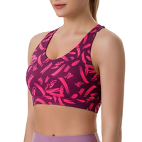 Soutien-gorge de sport sans couture pour femme, maintien élevé, avec logo frontal, bretelles réglables, tissu respirant pour le yoga - Nouvelle Arrivée, Meilleures Ventes