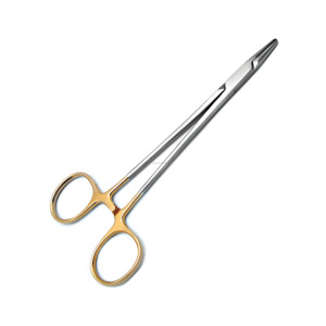 Portaagujas Crile-Wood con mandíbulas estrechas y TC, instrumentos quirúrgicos con certificación CE ISO, proveedor mayorista de primera categoría - Product Image 1