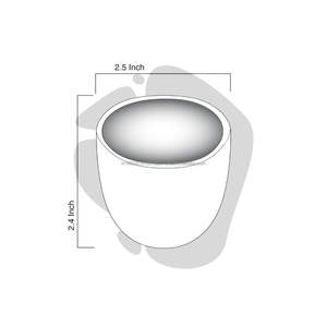 Service à thé en céramique écologique rouge/orange de culture tribale indienne, fabriqué en Inde, 60 ml, pour thé/café - Product Image 2