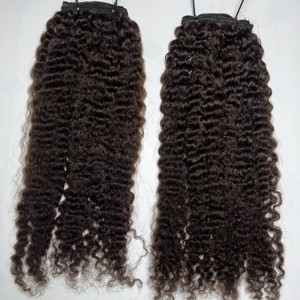 Paquetes de cabello rizado birmano alineado con cutícula de un solo donante 100% extensiones de cabello birmano Remy Virgen sin procesar - Product Image 4