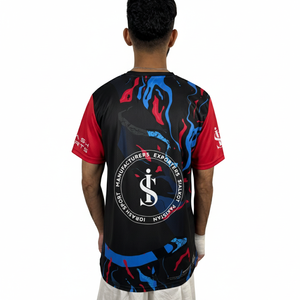 Camiseta Sublimada Personalizada de Alta Calidad, 100% Poliéster, Cuello Redondo, Nuevo Diseño, Logotipo Frontal, Diseño en Blanco, Tallas Grandes - Product Image 5