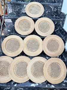 High Quality Rustic Rattan Charger <b>Plate</b> 33inch Handicraft Vietnam DIY Decoration Hotel Home Kitchen Best Price for Wholesale - Product Image 6