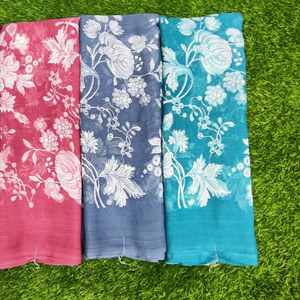 Ethnic sunshine georgette <b>saree</b> with <b>blouse</b> designer <b>saree</b> party wear <b>saree</b> bulk manufacturer - Product Image 1