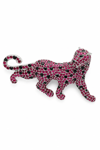 Broche classique en rubis sertie de griffes en argent sterling 92,5 KLSBH-60017 - Product Image 3