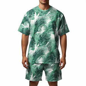 Ensemble court pour homme, sublimation tropicale, séchage rapide, tenue d'été - Product Image 2