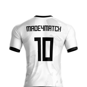 ชุดฟุตบอลออกแบบเองได้ กางเกงขาสั้นผ้าโพลีเอสเตอร์ 100% พร้อมปักชื่อทีม โลโก้ หมายเลขผู้เล่น โลโก้ผู้สนับสนุน ขายส่ง - Product Image 4
