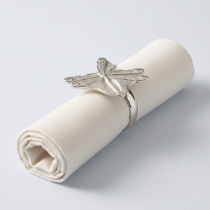 Factory Price Modern Star Shape Metal Napkin Ring Set Silver Plated Alloy Wire <b>Table</b> Serviette Buckle <b>For</b> Ramadan Holiday Hotels - Product Image 3