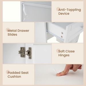 <b>Makeup</b> <b>Vanity</b> Desk with Mirror and Lights Dressing Table and Stool Set - Product Image 4