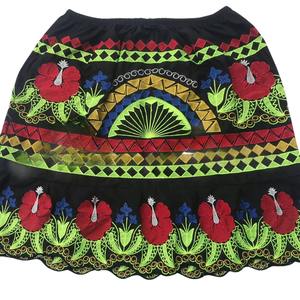 Best Quality Women's Floral Embroidery A-Line Short <b>Skirt</b> New Trendy Pleated Mini Streetwear With <b>Elastic</b> Waist - Product Image 5