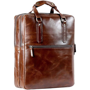 Mochila de Cuero para Portátil 40x30x20cm con Panel RFID, Diseño Personalizable, Estilo Vintage de Alta Calidad, MOQ Bajo - Product Image 4