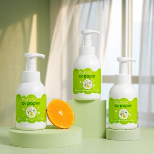 Limpiador de Biberones Espumoso Dr. Papie, Ingredientes Derivados de Plantas, Seguro para la Digestión del Bebé, Elimina Residuos de Leche, Grasa y Aceite del Biberón - Product Image 1