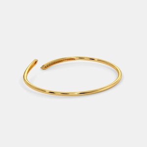 กำไลข้อมือแบบเปิดประดับเพชรทรงโค้งมน - Product Image 4
