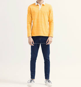 Tela de Jersey sólida para hombres para camisas 100% algodón manga corta personalizable estilo de Golf informal al por mayor - Product Image 1