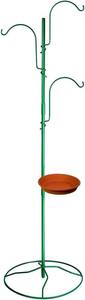 Multi Hook Bird bath Feeding <b>Station</b> Kit Outdoor <b>Garden</b> <b>Weather</b> Resistant Hanging Pole Metal Bath Tray Patio Base Stand - Product Image 6