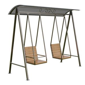 Banco Columpio de Hierro de Diseño Personalizado para Jardín, Hotel, Resort y Áreas de Estaciónamiento al Aire Libre con Tamaños Especiales Disponibles - Product Image 4