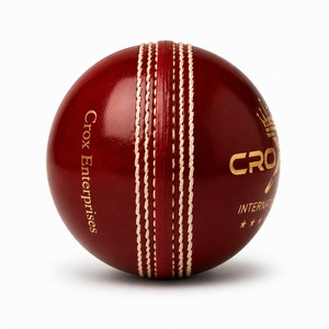 Venta al por Mayor de Balones de Cricket de Alta Calidad, Balón de Cuero Duro, Balón de Partido de Alta Calidad, Balón de Cricket para Uso Deportivo en Equipos - Product Image 4