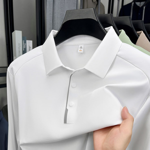 เสื้อโปโลชายแขนสั้นลำลองสำหรับเล่นกอล์ฟ รับผลิตแบบ OEM ODM ออกแบบได้ตามต้องการ ผ้าถักแห้งเร็ว ตำแหน่งโลโก้ด้านหน้า - Product Image 2