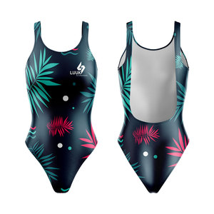 Traje de Baño de Una Pieza con Cuello Redondo para Mujer, Talla Grande, Personalizado, Ecológico, Transpirable, Antibacteriano, Resistente al Viento y de Secado Rápido - Product Image 3
