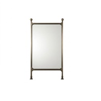 Miroir sur pied en bois d'acacia artisanal de conception haut de gamme personnalisable pour salon, bureau, chambre à coucher