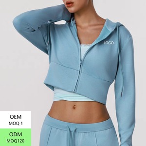 Chaqueta Deportiva Casual para Mujer, Chaqueta Corta Ajustada con Cierre para Otoño e Invierno, Sudadera Deportiva para Yoga y Ejercicio - Product Image 2