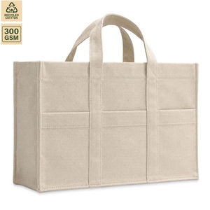 <b>10</b> Ounce Cotton Canvas Promotional Shopping Tote Bag Promotional Shopping 34x21x9 cm Custom Logo Wholesale OEM Model SS435-CL - Product Image 1