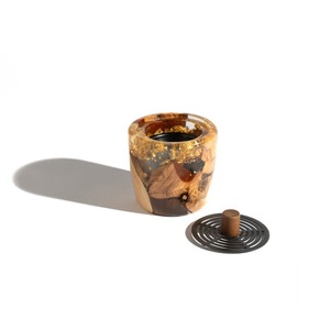 Brûleur à Bakhoor en bois d'acacia et résine époxy fait main, porte-encens arabe de qualité supérieure pour Oud, parfum aromatique, décoration d'intérieur - Product Image 1