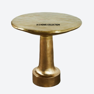 <b>Vintage</b> Style Iron Metal and Wood Top Unique Tower Shape Black Finished <b>Side</b> & End <b>Table</b> Luxury Furniture Accent - Product Image 5
