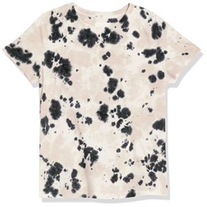 Camiseta de Moda para Mujer, Cuello Redondo, Manga Corta, Estilo Tie Dye, Corte Regular, Informal, Tejida, 100% Algodón, Transpirable, para Primavera/Verano - Product Image 2