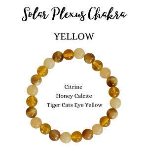 Wholesale Fashion Jewelry SOLAR PLEXUS <b>Chakra</b> Crystal <b>Bracelet</b> Classic Style Multi-color 8mm <b>Bracelet</b> - Product Image 1