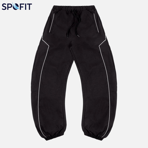 Premium Custom 220G 100% Nylon Windbreaker Tracksuit Set Lightweight Windproof Patchwork <b>Zip</b> <b>Up</b> Jacket Matching Jogger Pants - Product Image 4