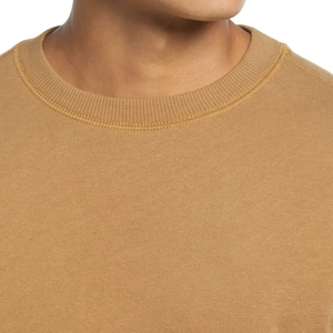 Sweat-shirt à col rond pour homme, couleur unie, coupe classique, en coton tricoté, pull décontracté pour l'hiver, respirant et écologique - Product Image 5