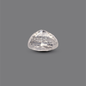 Synthetic Paraiba Square Cut White Zircon 4.95 Carat Loose Gemstone for Fine Jewelry - Product Image 3