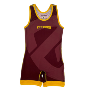 Custom Sublimation Spandex Polyester Wrestling <b>Singlet</b> with Automated Cutting Lightweight Compression Sportswear - Product Image 1