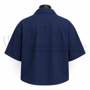เสื้อเชิ้ตทำงานแขนสั้นผู้ชาย ผ้าฝ้าย 100% สีพื้น ปกคอพับ สไตล์ลำลอง ใส่สบาย ระบายอากาศได้ดี เหมาะสำหรับฤดูร้อน ผ้าป๊อปลิน - Product Image 2