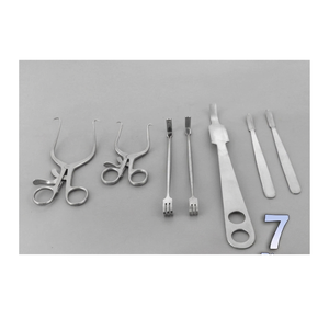 Ensemble de 7 instruments chirurgicaux orthopédiques pour la chirurgie du genou, en acier inoxydable, manuels, source d'alimentation manuelle, classe I - Product Image 4