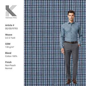 Camisas de Vestir a Cuadros Teñidas con Hilo 100% Algodón para Hombre, Tela Twill Antiarrugas y Transpirable, Estilo Casual, Colección Primavera ODM - Product Image 3