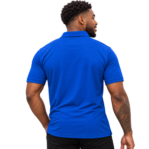 Phi Beta Sigma <b>Royal</b> <b>Blue</b> Men <b>Polo</b> <b>Shirt</b> Short Sleeve Embroidered Crest Collared Performance Top for Fraternity Events Wear - Product Image 2