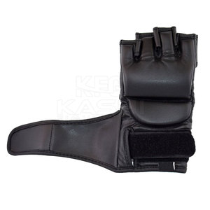 Heavy Duty Kick Boxing MMA Leather Gloves with Adjustable Wrist Strap & Moisture Wicking for <b>Repeated</b> Exercise and Conditioning - Product Image 6