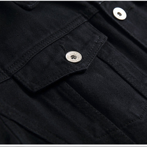 Chaqueta Vaquera de Estilo Vintage para Hombre, con Logotipo Frontal Personalizado, 100% Algodón de Alta Calidad, Precio al por Mayor - Product Image 4