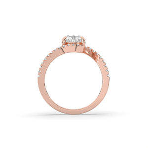 แหวนเพชรทรงรี 2.27 กะรัต ทอง 14K 10K เพชรเลี้ยงในห้องปฏิบัติการ ดีไซน์น้ำหนักเบา แหวนแต่งงานครบรอบสำหรับผู้หญิง IGI - Product Image 3