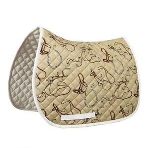 Premium Quality All-Purpose Custom Saddle Pad Comfortable Horse English Equestrian Designer <b>Stitching</b> Custom Color Polyester - Product Image 5