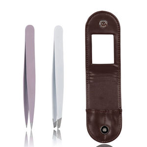 Pinza de Cejas Profesional de Acero Inoxidable, Ligera, Ecológica y Personalizada, Herramienta de Belleza de Punta Fina, Precio Competitivo - Product Image 1