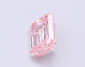 Diamant rose intense fantaisie de 0,97 carat, taille émeraude, cultivé en laboratoire CVD, clarté VS1, excellente taille, pierre précieuse non montée pour la création de bijoux - Product Image 2