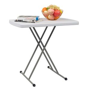 White 76*50*70.5cm Liftable Garden Outdoor Table Made of Durable Plastic - Product Image 4