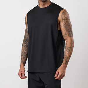 Débardeurs de sport respirants pour hommes, en coton blanc, pour musculation, entraînement, gym, course à pied, personnalisables, en stock - Product Image 6