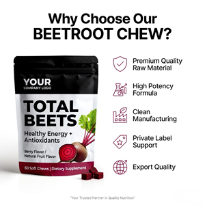 Beetroot Soft Chews Gummies OEM Manufacturer Private Label Bulk Supply - Product Image 6